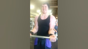 Beast mode 135 barbell curl strict form!