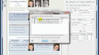 Family Historian Merging Duplicate Family Records