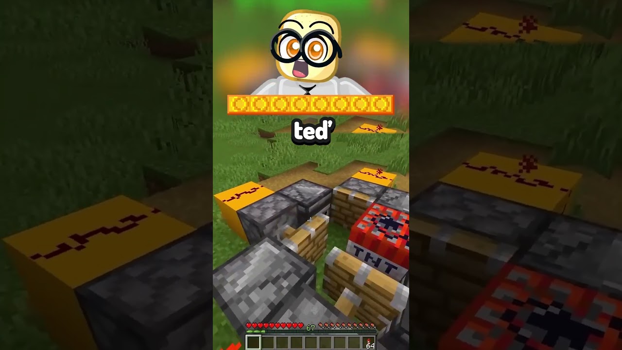 OBŘÍ EXPLOZE Trik v Minecraftu!... #shorts #minecraft