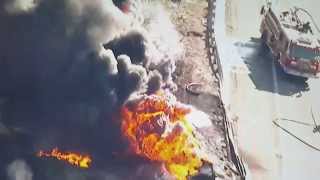 KEARNY, NJ TANKER CRASH ON NJ TURNPIKE 10-7-15