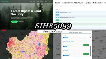 Team 8509 Forest Nexus | AI-Powered FRA Atlas & WebGIS DSS | Forest Rights Act Monitoring