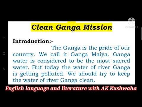 write a brief essay on clean ganga mission