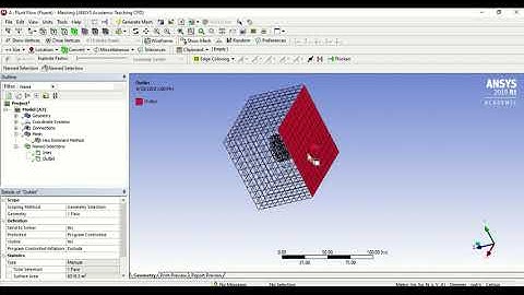 Create named selections in mesh for ANSYS Fluent