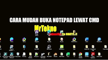 CARA MEMBUKA NOTEPAD LEWAT COMMAND PROMPT DI KOMPUTER