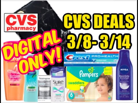 CVS DIGITAL COUPON ONLY DEALS (3/8 - 3/14) - YouTube