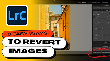 3 Easy Ways to REVERT IMAGES Back to the Original in Lightroom