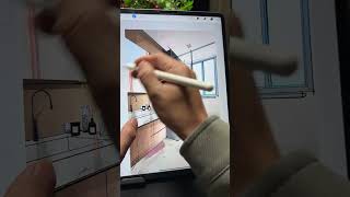 Ipad Hand-Drawn Quick Display Of Bathroom Renderings