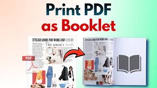 How to Print Your PDF as A Booklet (Step-by-Step Tutorial) | No Adobe Acrobat Pro