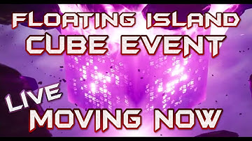 FORTNITE - LIVE FLOATING ISLAND CUBE EVENT - CUBE IS MOVING NOW HEADING FOR RUNE #1 - COUNTDOWN