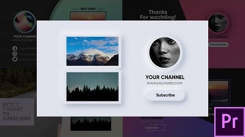 Youtube End Screens Premiere Pro Templates
