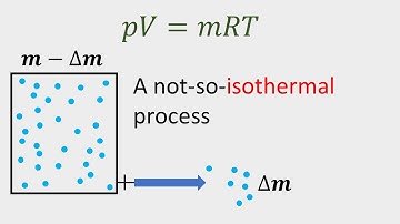 Isothermal process with variable mass