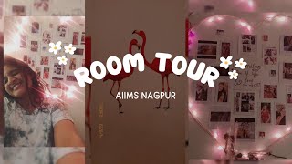 My Hostel Room Tour | AIIMS Nagpur | #aiimsnagpur #aiims#aiims2023 #hostelroom #roomtour #girlsroom