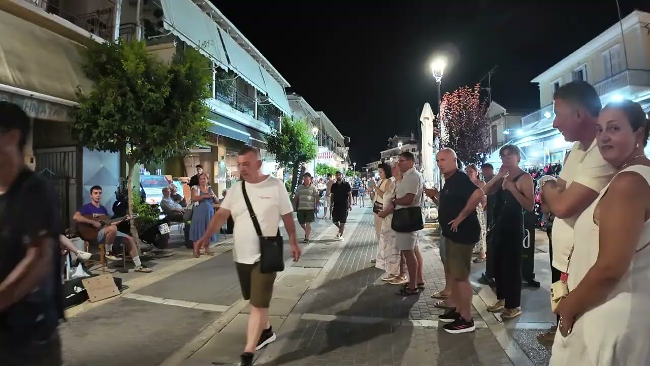 Lefkada Nydri night walk Aug 2025