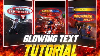 How to make glowing text like @bonex4_ff & @nuxoff  || In alightmotion xml 