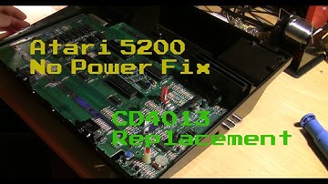 Atari 5200 Power Fix (CD4013 Replacement)
