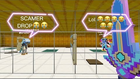 Scammer Newbie player in Sky block blockman go #scammer #skyblock #blockmango