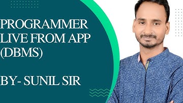 DBMS Architecture | Live class from app | Programmer | CompuTech |sunil yadav sir | #ia #programmer