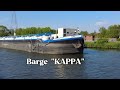 Barge kappa amarre sur la rivire  tournai belgiqueyoutube.subscribe vlog barge travel