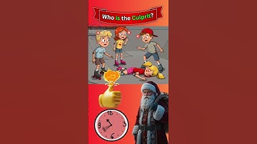Who Is The CULPRIT_ #riddle #brainteasers #shorts