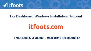 Itfoots Tax Dashboard Windows Installation Tutorial