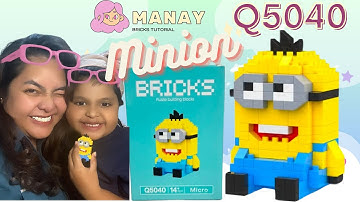 MINI LEGO BUILD MINION Q5040 BRICKS TUTORIAL (bahasa)