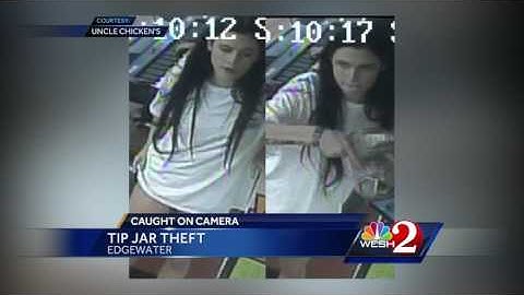 Caught on camera: Woman steals tip jar in Edgewater