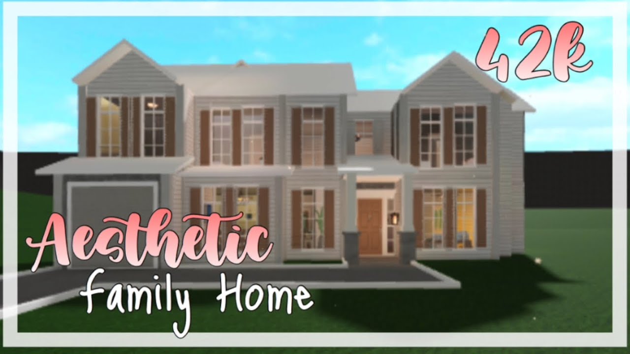 Bloxburg|Aesthetic Family Home 42k - YouTube