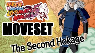 Naruto Ultimate Ninja 5 (PS2) - 2nd Hokage Moveset