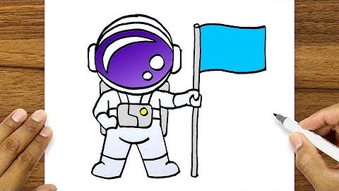 How To Draw Astronaut Suit | Astronaut Drawing In Space