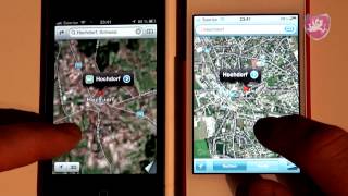 IOS 6 Apple Maps vs IOS 5 Google Maps