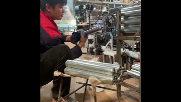 Đóng hàng con lăn thép mạ kẽm phi 42 gia công theo yêu cầu khách hàng