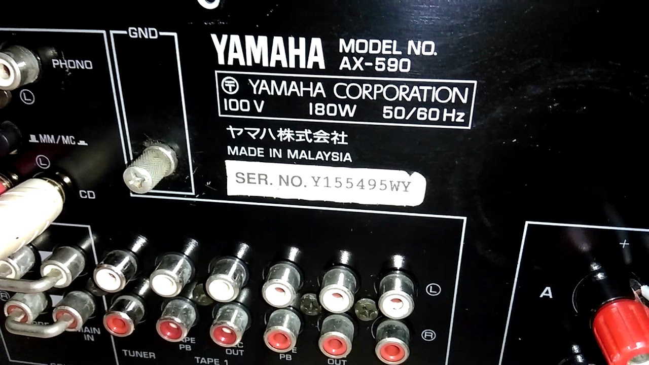 Ampli Yamaha AX590 - Révisé, Fonctionne Parfaitement, Bon état