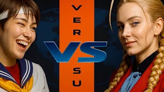 Street Fighter Alpha 3 - Karin vs Sakura in REAL LIFE