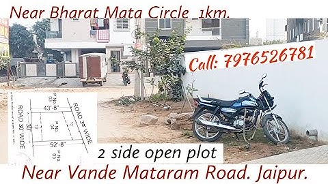 2 side open plot in Mansarover Near Vande Mataram Road, Bharat Mata Circle jaipur. #plotinmansarovar