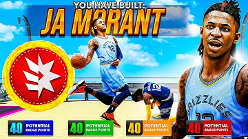 MY *NEW* JA MORANT BUILD is NOT FAIR on NBA 2K22! THIS UNSTOPPABLE BUILD WILL BREAK 2K22