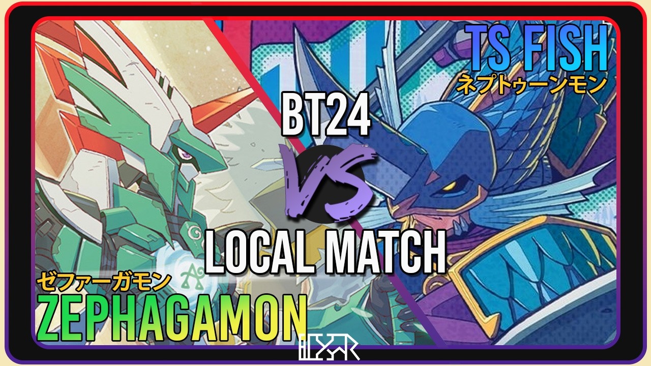 Комментарий к матчу TS Neptunemon против Zephagamon [Digimon TCG BT24 Local Match]