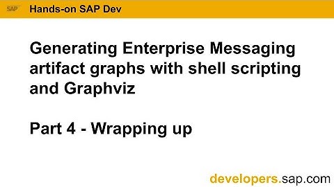 Generating Enterprise Messaging artifact graphs with shell scripting and Graphviz - Part 4