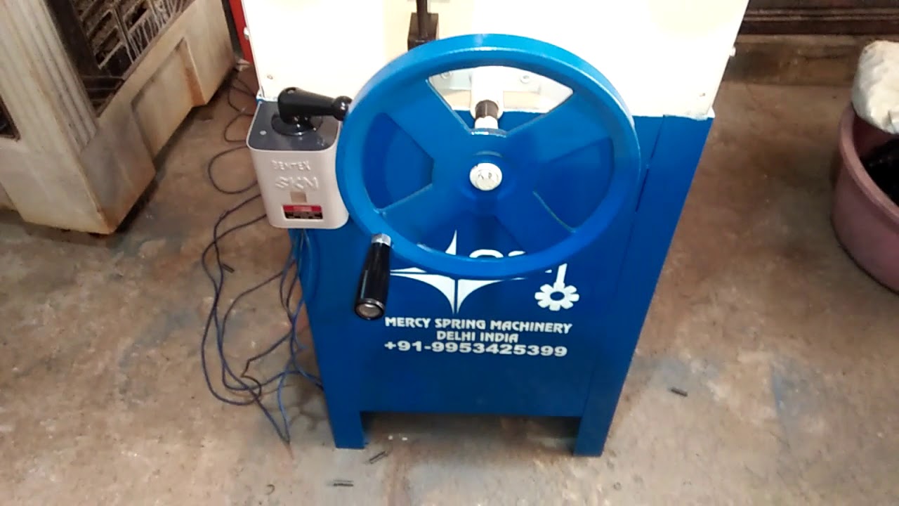 Half Gear Spring Coiling Machine - YouTube