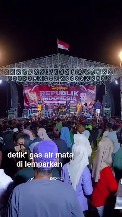 gas air mata di pake di acara dangdut???