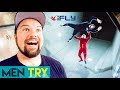Men Try Indoor Skydiving - iFly Indoor Skydiving Tricks!