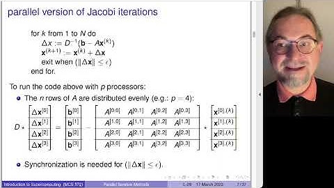 Parallel Iterative Methods: the Jacobi Method with MPI in C and reduce barriers in Julia