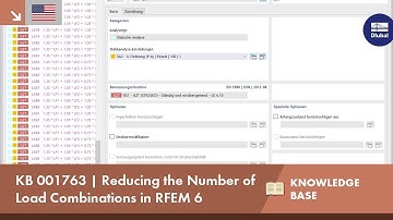 KB 001763 | Reducing the Number of Load Combinations in RFEM 6