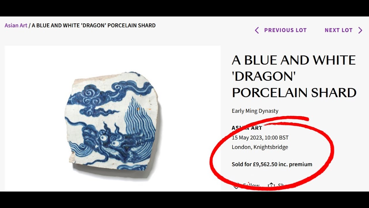 Antique Chinese Porcelain Shards | Values? | Auction Prices? | Investments?