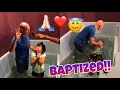 10 YEAR OLD GIRL GETTING BAPTIZED AT CHURCH!