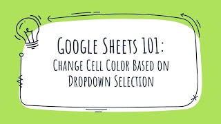 Change Cell Color Based On Dropdown Selection How To Change Cell Color Based On Dropdown Selection