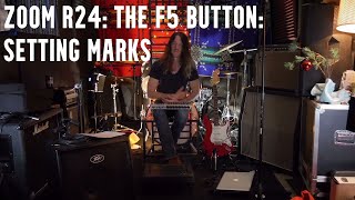 Zoom R24: How to Set and Delete Marks with the F5 Control Button