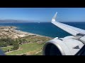 Lufthansa Airbus A320neo Sunny landing in Malaga Airport (AGP)