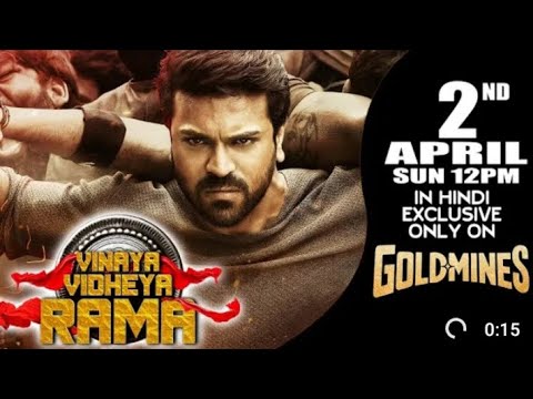 Vinaya Vidheya Rama (Hindi) | 2nd Apr Sun 12 PM | Ram Charan, Kiara | Exclusively Only On #Goldmines