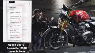 Finally, Triumph Speed 250 & Scrambler 250x Launch Announced || Offical Update || Price & Features !