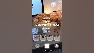 Want to to add AR(Augmented Reality) to your Flutter app? 🦖